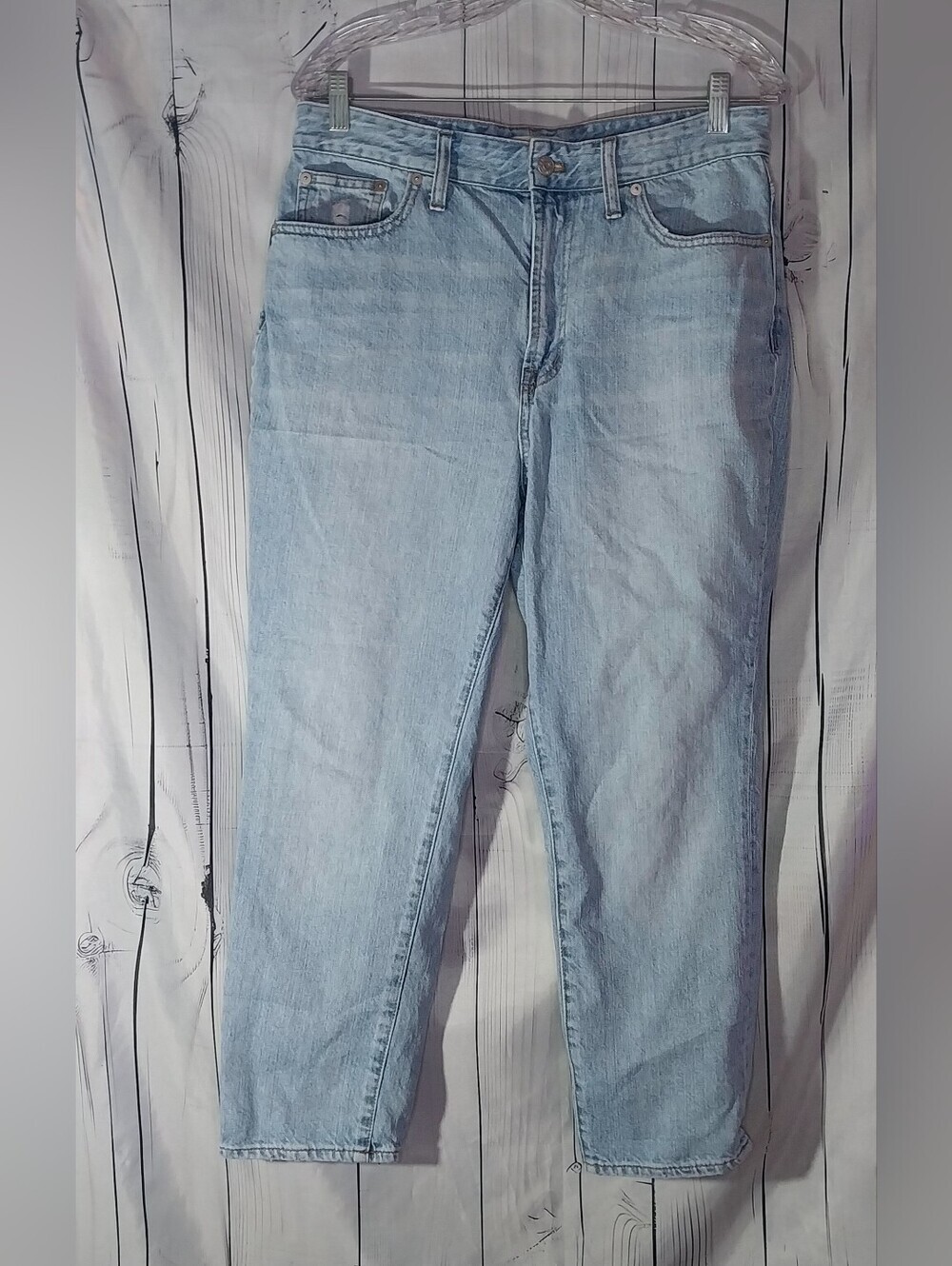 Madewell High-Rise Curvy Perfect Vintage 90's Y2K Classic Light Blue Jeans